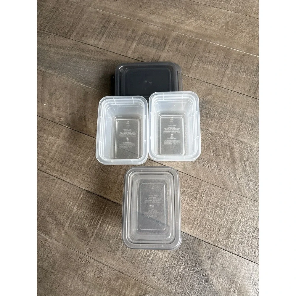 Home Essentials 1 Cup Plastic container with lids set of 5